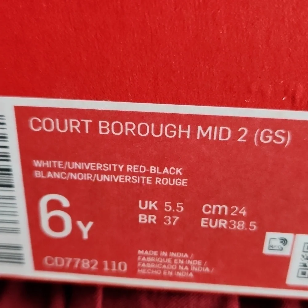 Nike Court Shoes Sneakers Mid Size 6Y - 7.5 women